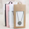 30PCS multi color cardboard jewelry package& display window hanger box gift box necklace /earring jewelry packing hanger