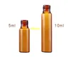 200pcs/lot 5ML 10ML Amber Glass Spray bottle Emtpy Refillable Perfume bottles With Full cover alumium cap 17mm Diamemter