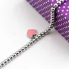 2022 Bracciali in acciaio al titanio di marca famosa Gioielli classici Bracciale con ciondoli a cuore per donna Bracciale con perline di fascino Gioielli Pulseiras
