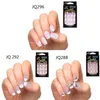 24 Pz Stunning Designs French False Nails ABS Resin Fake Nail Set Full Manicure Art Tips