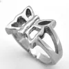 Fanssteel RVS HEREN vrouwen SIERADEN vlinder insect ring mode ring CADEAU VOOR BROERS zusters FSR08W6577993052992160