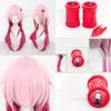 Coroa culpada YUZURIHA INORI peruca de cabelo comprido Cosplay com mantilha