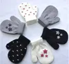 6 Colors kids gloves heart start knitting Non slip warm glove children boys Girls Mittens Unisex Gloves Children Gifts5226609