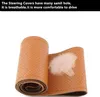 Gscscn DIY Genuine Couro de Couro Capa de Volante Soft Anti Seclete 100% Cowhide trança com agulhas rosca 36 38 40 cm Tamanho