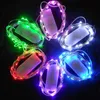 LED Copper Wire String Lights CR2032 Button Cell Battery Rice String Light 2M 20LED Fairy Light for Christmas Wedding Decoration
