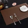 PVC Dining Tables Placemat Heat Resistant Sustainable Mats Anti Slip Washable Table Mat Restaurant Plate Pad