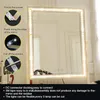 Bandes 13 pieds / 4m LED Vanity Mirror Lights Kit pliable Pas besoin de couper une table de lumière à bande flexible avec un gradateur et un miroir d'alimentation non
