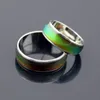 Bague en acier inoxydable changeant de couleur anneaux d'humeur sentiment émotion température anneau large 6mm bijoux intelligents anneaux de mode pour hommes femmes 5083237