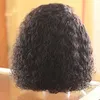 3C 4C Afro Kinky Kręcone Ludzkie Włosy Peruka Dla Czarnych Kobiet Bob Koronki Przednia Ludzie Peruki 180% Gęstość 14 inch Free Ship Diva1