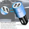 Chargeur de voiture Mini Adaptateur de chargeur de voiture USB Dual USB 31A Double USB 2port pour iPhone 8 x 7 Plus Samsung Galaxy S4 S5 avec package OPP9108311