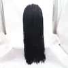 150density Full Twist Lace Wig Synthetic Lace Front Heat Resistant Lack /brown /blonde /bury Micro Box Braided Wigs for Black Women