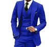 Yepyeni Grey Damat smokin Tepe Yaka Sağdıç Düğün Smokin Moda Erkekler Balo Ceket Blazer 3 Adet Suit (Ceket + Pantolon + Kravat + Vest) 882