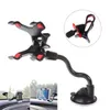 Universal Car Phone Mount Long Arm Clamp med dubbelklipp Strong Suction Cup mobiltelefonhållare för iPhone 8 x 7 Samsung S89738219