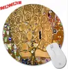 Colorful Beautiful Tree Background Anti-Slip Cute Mouse Pad Round Soft for computers Mousepad comfort pad Mouse Mat for Optal