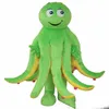 2018 de alta qualidade Octopus Costume Mascot Costume Party Dress Adult Frete Grátis