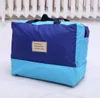 حقيبة لحاف المنزل أكسفورد القماش حماية البيئة قماش كبيرة حقيبة التخزين الرئيسية حقيبة منظم حقائب السفر 36 * 30 * 18 سنتيمتر لصق اللون