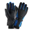 Gants de ski d'équitation en plein air d'hiver doublure polaire imperméable coupe-vent antidérapant Snowboard moto gants de sport bateau libre