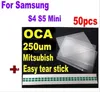 50 teile/los OCA optischer klarer Klebstoff für Samsung Galaxy S4 I9500 S4 MINI I9190 doppelseitiger Aufkleber