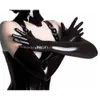 100 % reines Latex, 3D-Form, Fetisch-Oper, lange Handschuhe, geformtes nahtloses Gummi-Latex