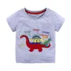 Ubrania niemowlęce dzieci chłopcy t-shirt topy z krótkim rękawem bawełniane kreskówki zwierzęta wzór t-shirt dzieci chłopcy miękkie kamizelki letnie ubrania