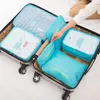Banabanma 6pcs/Set Travel Storage Satch в сумке с багажным организатором Cube Sacking Sacks для одежды