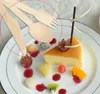 Mini Cucchiai di Legno per Gelato Torte Dolci Dessert Feste di Matrimonio Banchetti Cucchiaio di Legno Usa e Getta Crafting Posate Utensili