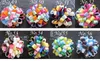 Baby loop bows clips ponytail hållare hår tillbehör flicka band boutique xmas hår bågar klipp blomma slipsar huvudband huvudbonader 100pcs hd3236