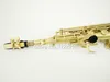 Suzuki BB Brass Soprano Saxophone Unique Borsted Gold Surface Music Instrument Pearl -knapp med tillbehör 2638652