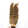 Azienda prebondata I bundle di capelli ricci di capelli Remy Weave Extensions Natural Human Hair può mescolare la lunghezza 1026inch5432906