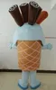 2018 Discount factory sale an ice cream mascot costume with big eyes for adult to wear