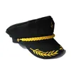 Venda quente Crianças Marinheiro Navio Capitão Chapéu Do Barco Retro Homens E Mulheres Uniforme Chapéus Cap Branco Ajustável 8gz W