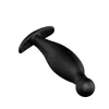 Muito amor à prova d 'água butt plug, preto cor silicone anal para masculino feminino brinquedos sexuais anais, adulto erótico s924