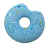 Baby Safety Silicone Teether Grinding Cookies Donut Pendant Teether Baby Bites Chew Toys for Newborn Boy Girls Dental Care