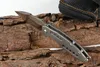 Ny ankomst Gray Flipper Folding Knife D2 Satin Blade TC4 Titanium Alloy Handle Outdoor Camping Handing EDC Pocket Knives Tools