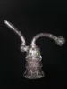 Vert populaire Mini verre brûleur à huile Bong à eau pour plates-formes pétrolières Bongs à eau petit brûleur à mazout tuyau d'eau dab rig bong Ash Catcher Hookah Pipe