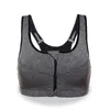 Zíper à prova de choque Sport Bra No aço anel acolchoado push up yoga sportswear women fitness runwearwhewbre atlético Brassier