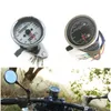 TKOSM MOTORCYCLE SPEEDometer Kursmätningsmätare ATV -cykelskoter Bakgrundsbelyst dubbelhastighetsmätare med LED -indikator DC 12V 0160KMH8512512