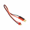 Freeshipping 10st RC Connector Cable T Plugg till 4 mm Banananslutning för IMAX B6 B6AC B8 Laddare