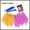 40PCS 55cm Magic Hair Curlers Lång spiralrullar Set Easy Fast DIY Tool No Heat Ringlets