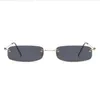 Peekaboo narrow sunglasses men rimless summer red blue black rectangular sun glasses for women small face selling287h