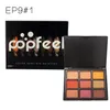 DHL-freies Verschiffen POPFEEL 9 Farben Matte Lidschatten-Palette Foundation Beauty Makeup Lidschatten Langlebig Leicht zu tragen Maquiagem