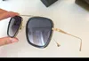 Altın Metal Pilot Kare Güneş Gözlüğü Mavi Flash Mirror Sonnenbrille Erkek Moda Güneş Gözlüğü Gözlükleri Box9805302 ile YENİ