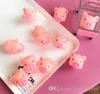 5cm Cartoon cute Scream Pink Pig Toy Soft Animal squeezing pinch Healing Vent Mochi Stress Reliever Decor Decompression Kids Gift