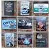 coffe 타임 벽 아트 페인팅 플라크 커피를 즐기십시오. 모든 것을 가능한 빈티지 금속 표지판 홈 장식 yn018