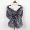 2019 Burgundy Bridal Stick Wraps Colorful Faux Fur Shawl Women Winter Wrap For Girl Prom Cocktail Party Cheap In Stock 11 Colors Cheap