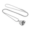 Cremation jewelry Urn Necklace for Ashes Silver Heart Memorial Pendant Keepsake Stainless Steel 'Baby Child Footprint'