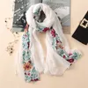 Zimowy haftowany kwiatowy szalik szalik szal z bandana druku bawełniane szaliki i okłady fuldard sjaal muzułmański hidżab