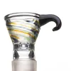 Glass Bowl Herb Holder R￶kningstillbeh￶r med 14 mm och 18 mm manliga fog f￶r bongs vattenledningar