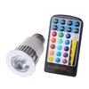 28keys ile 85-265V AC 5W RGB GU10 LED Spotlight Renk değiştirme Ampul Işıklar Uzaktan Kumanda ile IR