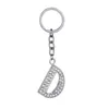 Crystal Rhinestone Sleutelhanger Sleutel Houder Purse Tas Voor Auto Mode Leuke Gift 26 Engelse Brieven Sleutelhanger Creatieve Zinklegering Sleutelhangers